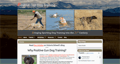 Desktop Screenshot of positivegundogtraining.com