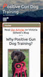 Mobile Screenshot of positivegundogtraining.com